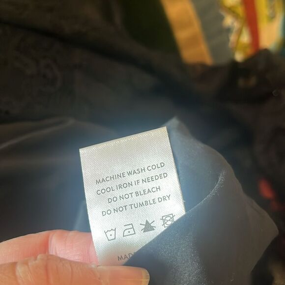 Baltic Born Black Lace Smocked Tiered Maxi Dress, size M/L - Picture 13 of 14